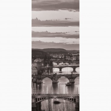 Fototapeta - DV1158 - Čierno-biele mosty na Vltave
