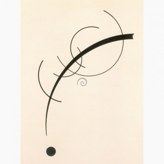 Fototapeta - PL1454 - Free Curve to the Point Wassily Kandinsky
