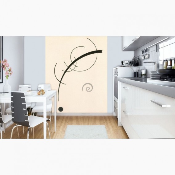 Fototapeta - PL1454 - Free Curve to the Point Wassily Kandinsky