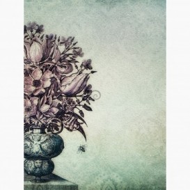 Fototapeta - PL1527 - Kreslená váza s květinami