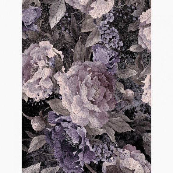 Fototapeta - PL1552 - Fialové maľované kvety