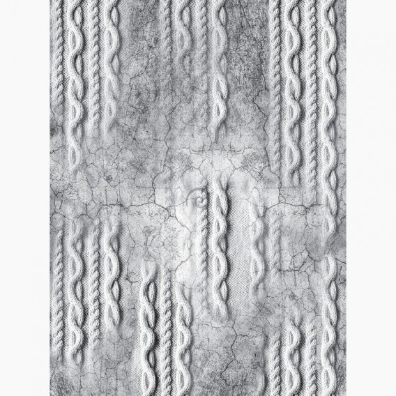 Fototapeta - PL1558 - Sivá stena s pletenou textúrou