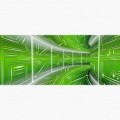 Fototapeta - PA5012 - Zelený 3D tunel