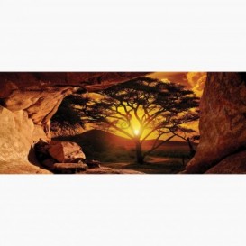 Fototapeta - PA5093 - Výhľad z jaskyne na savanu
