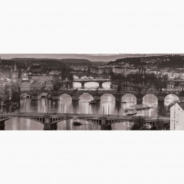 Fototapeta - PA5180 - Čierno-biele mosty na Vltave