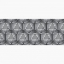 Fototapeta - PA5271 - Sivé 3D šesťuholníky