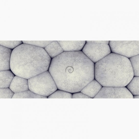 Fototapeta - PA5326 - Šedé 3D bubliny z kamene