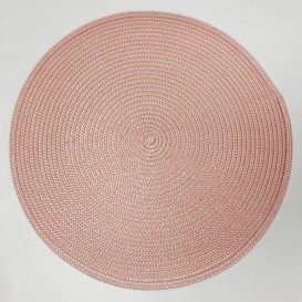 Prostíraní ratan pudrová ružová kruh 38cm