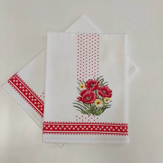 Kuchynské utierky 3Set vlčie maky