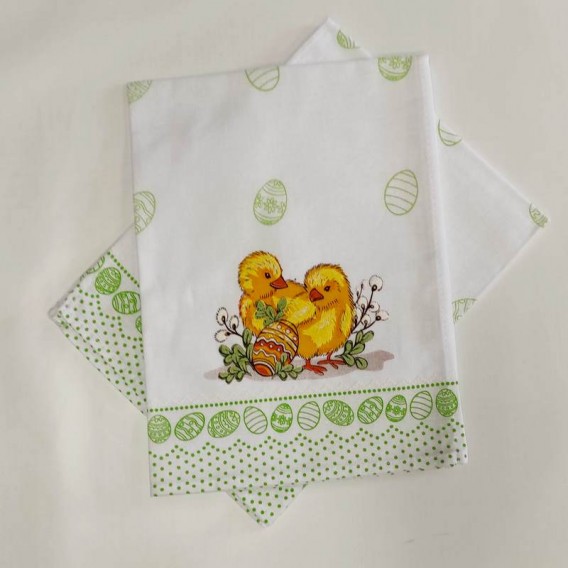 Kuchyňské utěrky velikonoční 3SET Kuřátka