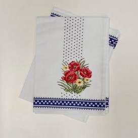 Kuchynské utierky 2ks set Vlčie maky 2 modrá