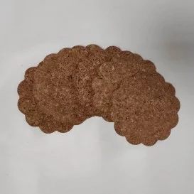 Korkové podložky pod pohár set 6ks kvet