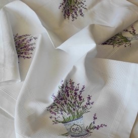 Obrus vyšívaný Levandule 68560 85x85cm