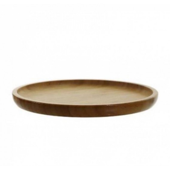 Podnos okrúhly bambusový s okrajom 20cm