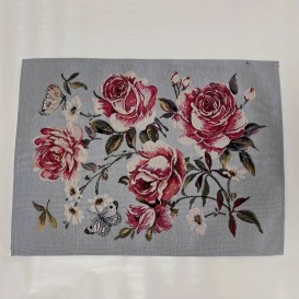 Gobelínový obrus Ruže -modrý 40x35cm