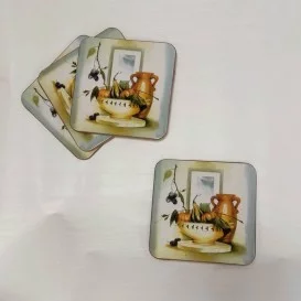 Korkové podložky pod pohár set 4ks misa 2