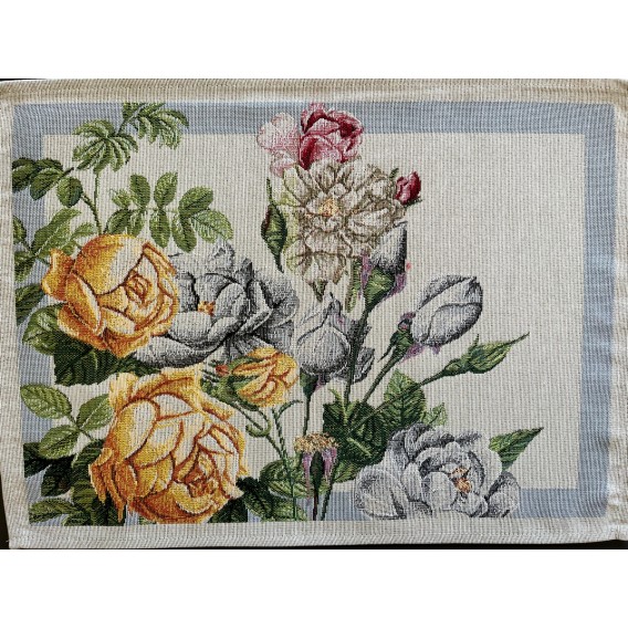 Gobelínový ubrus žluté ruže  33x45cm
