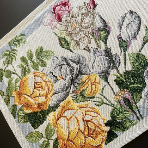 Gobelínový ubrus žluté ruže  33x45cm