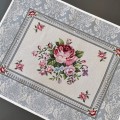 Gobelínový obrus Romantické ruže šedé 40x50cm