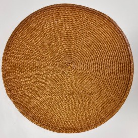 Prostíraní ratan horčice kruh 38cm