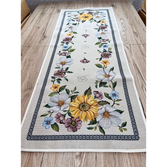 Gobelínový obrus Slnečnica v záhrade 40x100cm