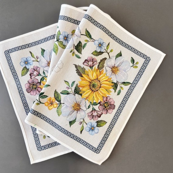 Gobelínový obrus Slnečnica v záhrade 40x100cm