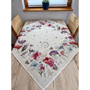 Gobelínový obrus Maky v záhrade 100x100cm