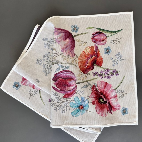 Gobelínový obrus Maky v záhrade 45x140cm