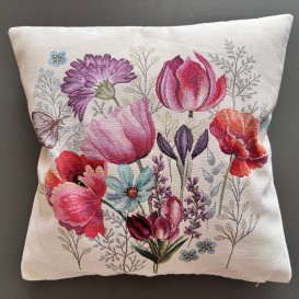 Gobelínová obliečka Maky v záhrade 45x45cm