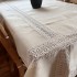 Obrus s krajkou béžový 2814 130x220cm