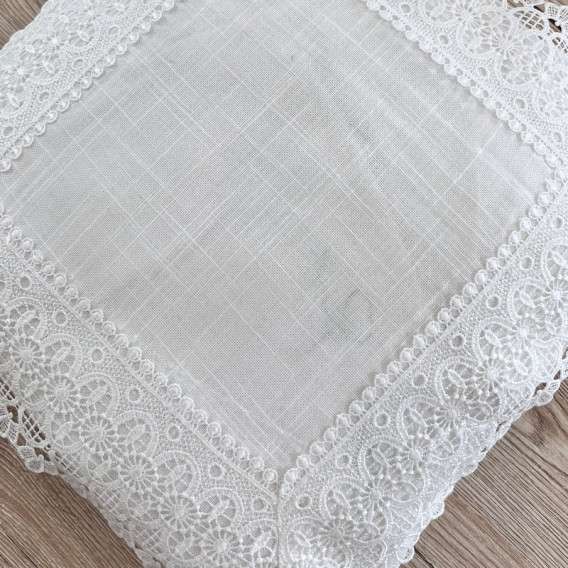 Povlak s krajkou bílí 2603 40x40cm