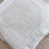 Obliečka na vankúš s krajkou biela 2603 40x40cm