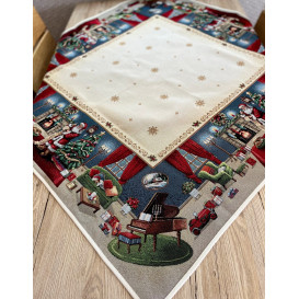 Gobelínový obrus List pre Mikuláša 2  100x100cm