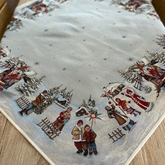 Gobelínový obrus List pre Mikuláša 2  100x100cm