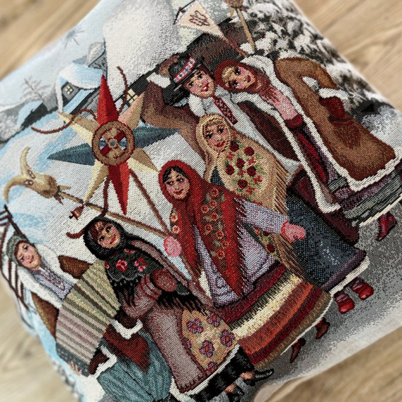 Gobelínová obliečka Jasličkári  45x45cm