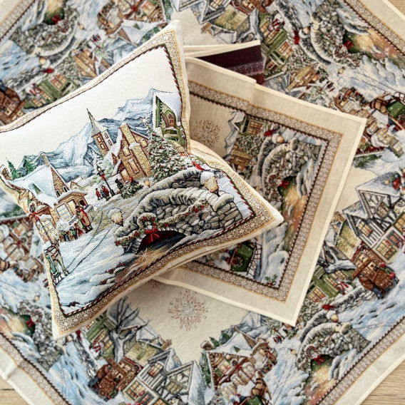 Gobelínová obliečka Jasličkári  45x45cm