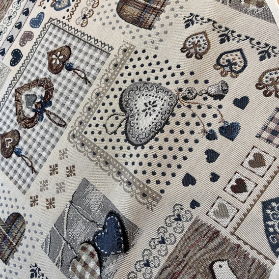 Gobelínový obrus Červené srdíčka 2 70cm