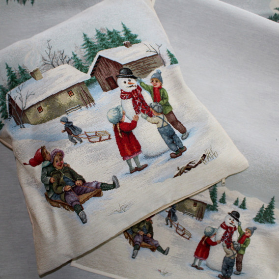 Gobelinový obrus Sánkovačka  100x100cm