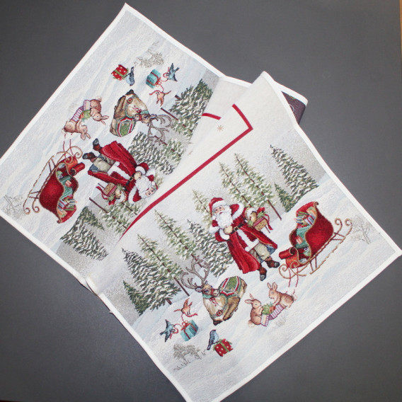 Gobelinový obrus Mikuláš a Sane 40x100cm