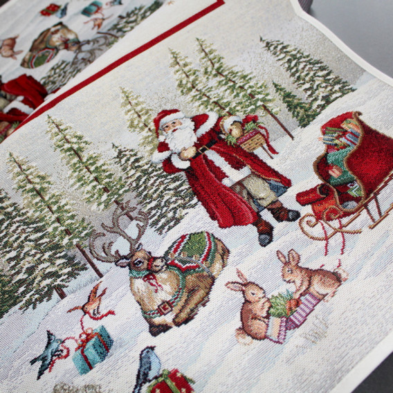 Gobelinový obrus Mikuláš a Sane 40x100cm