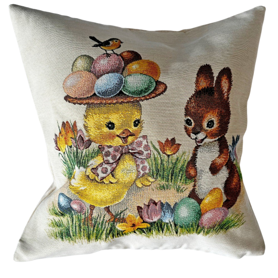 Povlak Velikonoční kamarádi 45x45cm