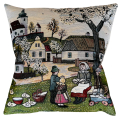Obliečka na vankúš Jar v dedine 2  45x45cm