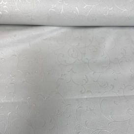 PVC obrus  Biely so vzorom  6331 š.140cm