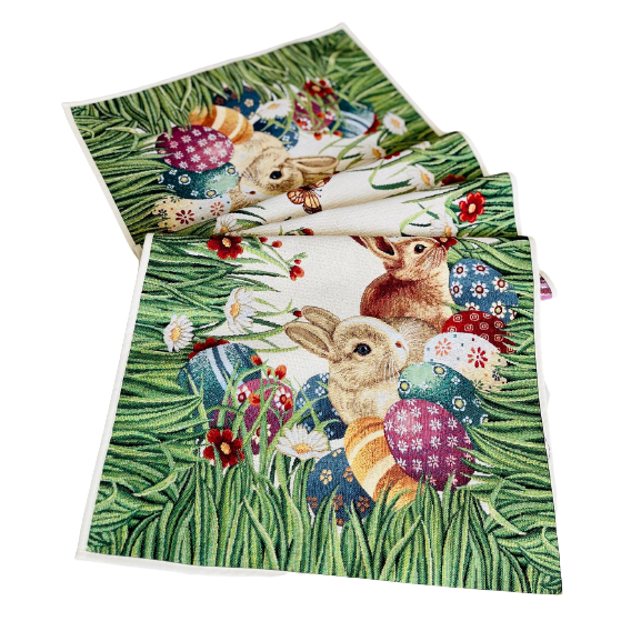 Gobelínový obrus Zajačik na lúke 45x140cm