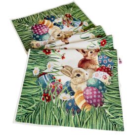 Gobelínový obrus Zajačik na lúke 40x100cm