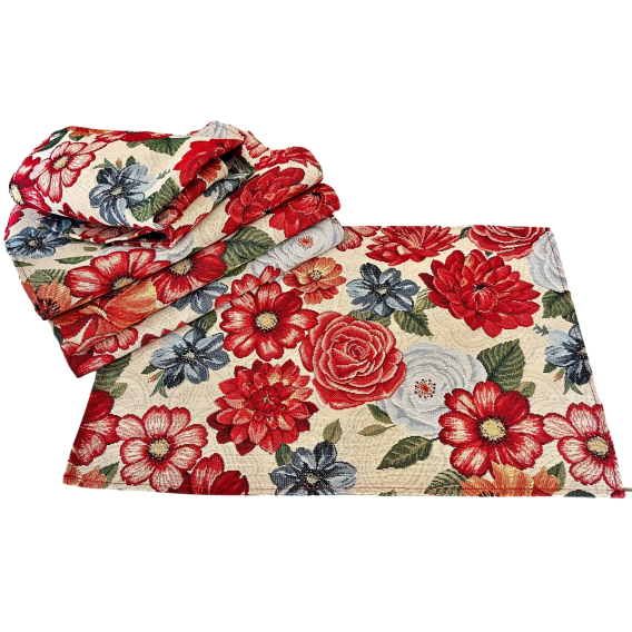 Gobelínový obrus Oranžové květy