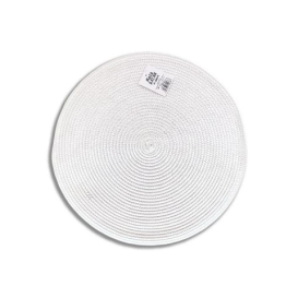 Prostíraní ratan bílá kruh 38cm