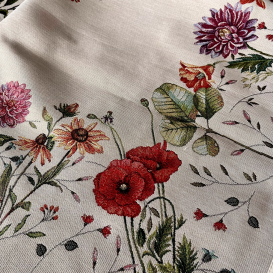 Gobelínový ubrus Květný záhon 100X100cm