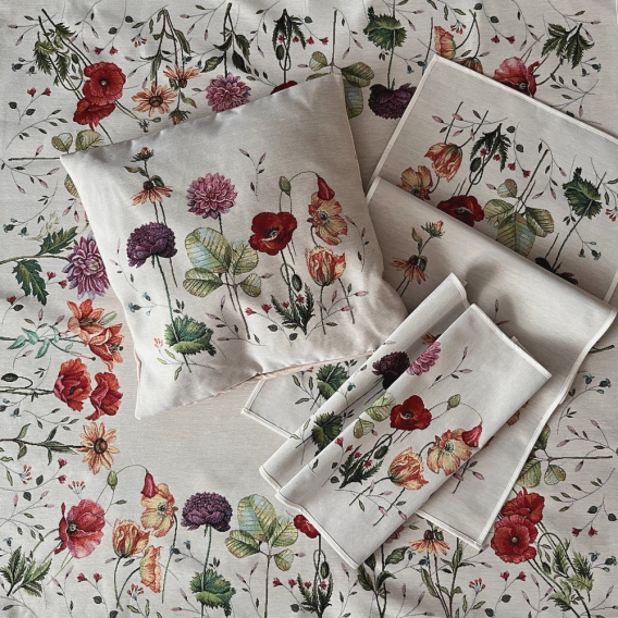 Gobelínový obrus Kvetinový záhon 140x180cm