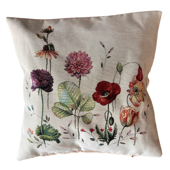 Obliečka na vankúš Kvetinový záhon  45x45cm